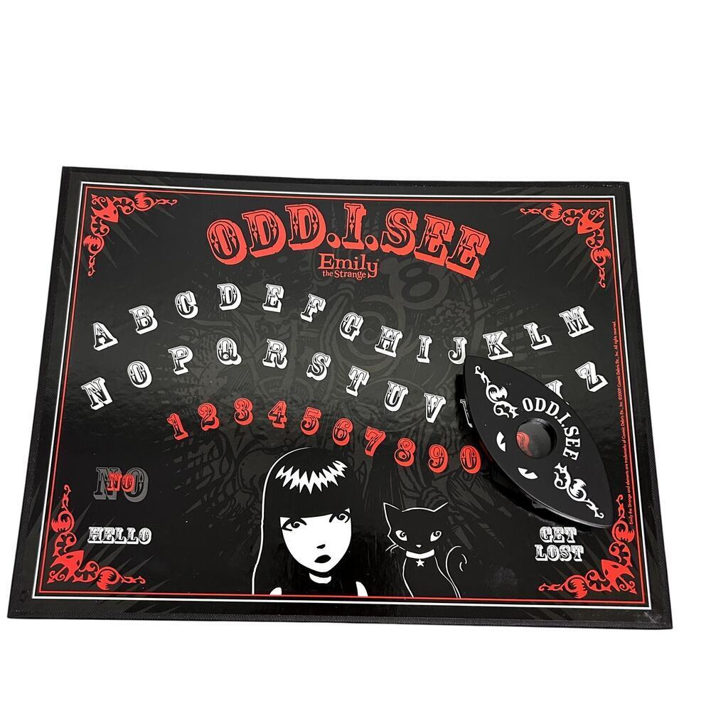 Emily the Strange Odd I See Talking Board Spirit Ghost Paranormal Game Retro Emo